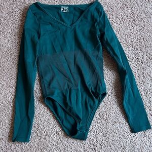 Teal Long Sleeve Bodysuit